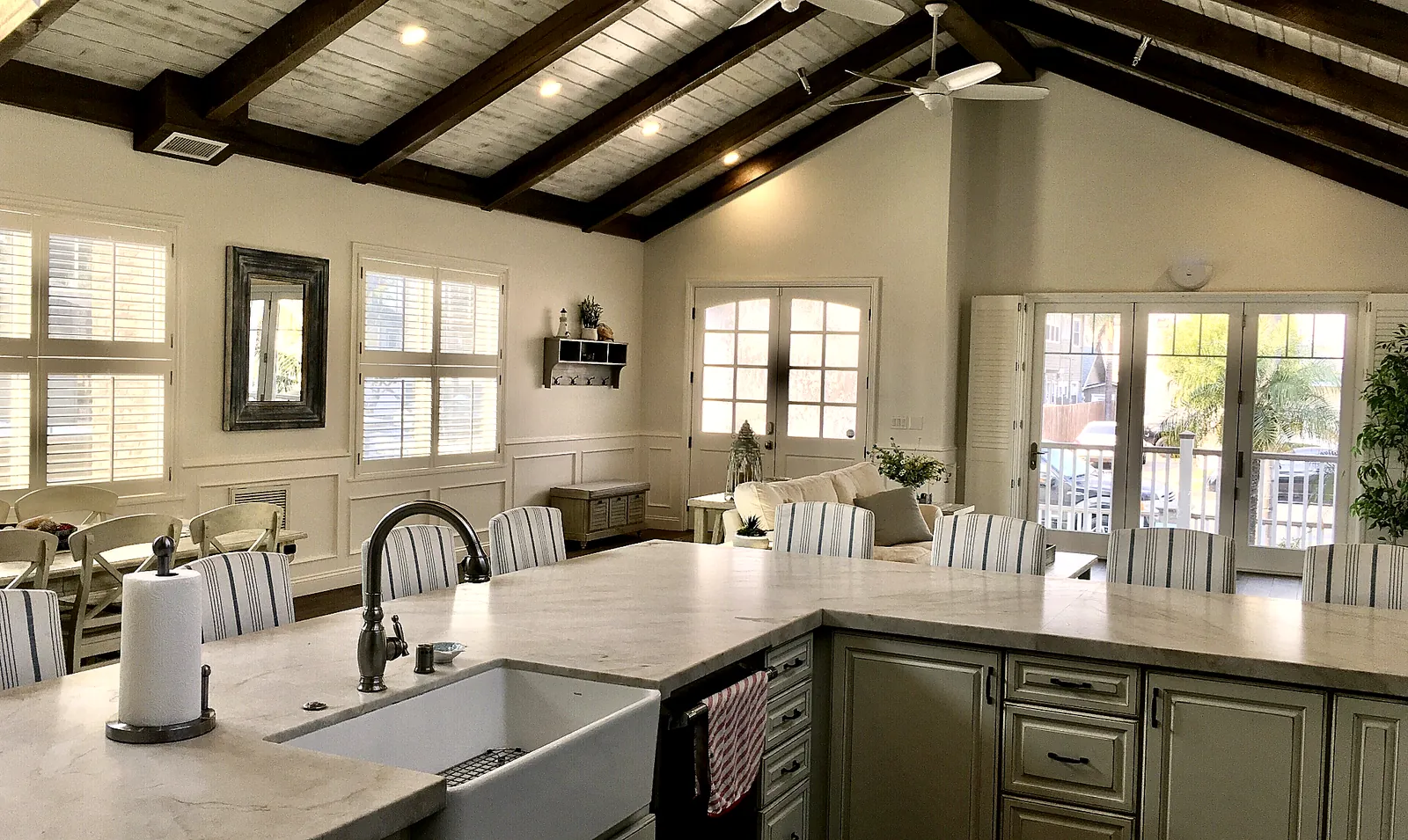 Dining table and great room