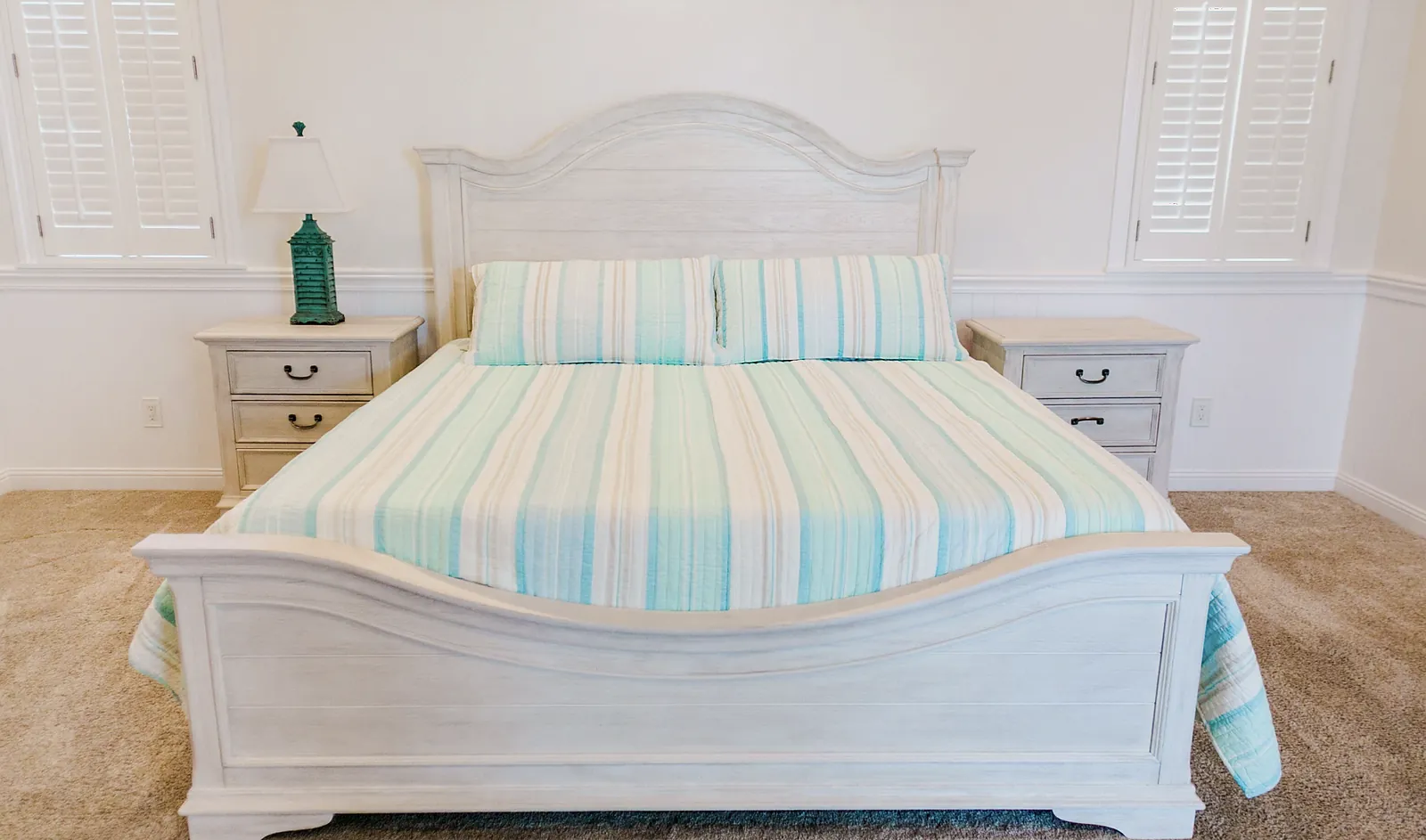 Master bedroom with king bed