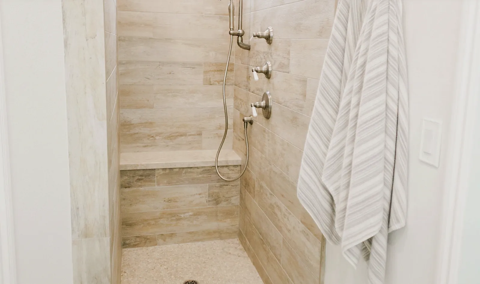 Master walk-in shower